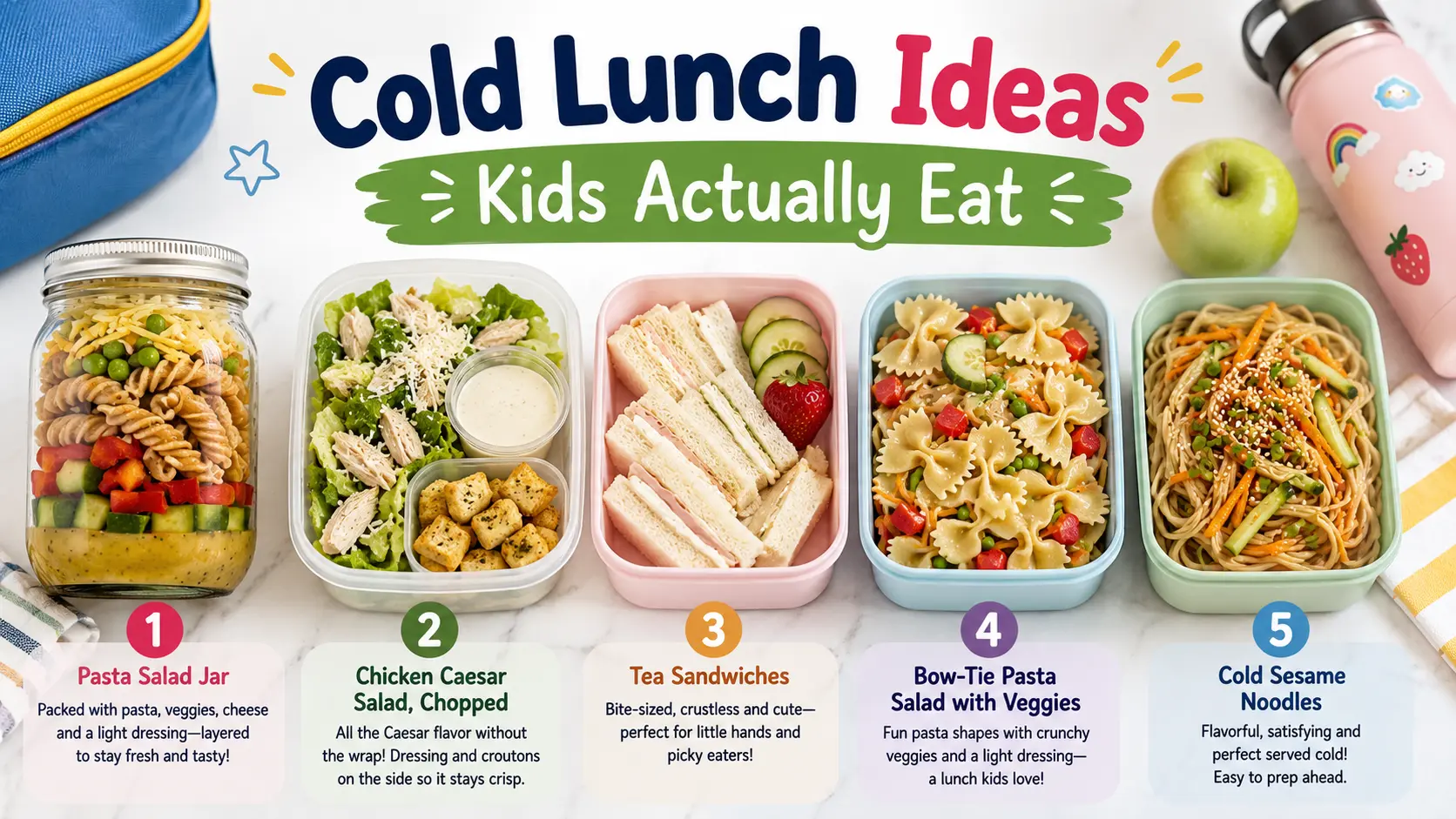 Cold Lunch Ideas Kids Actually Eat