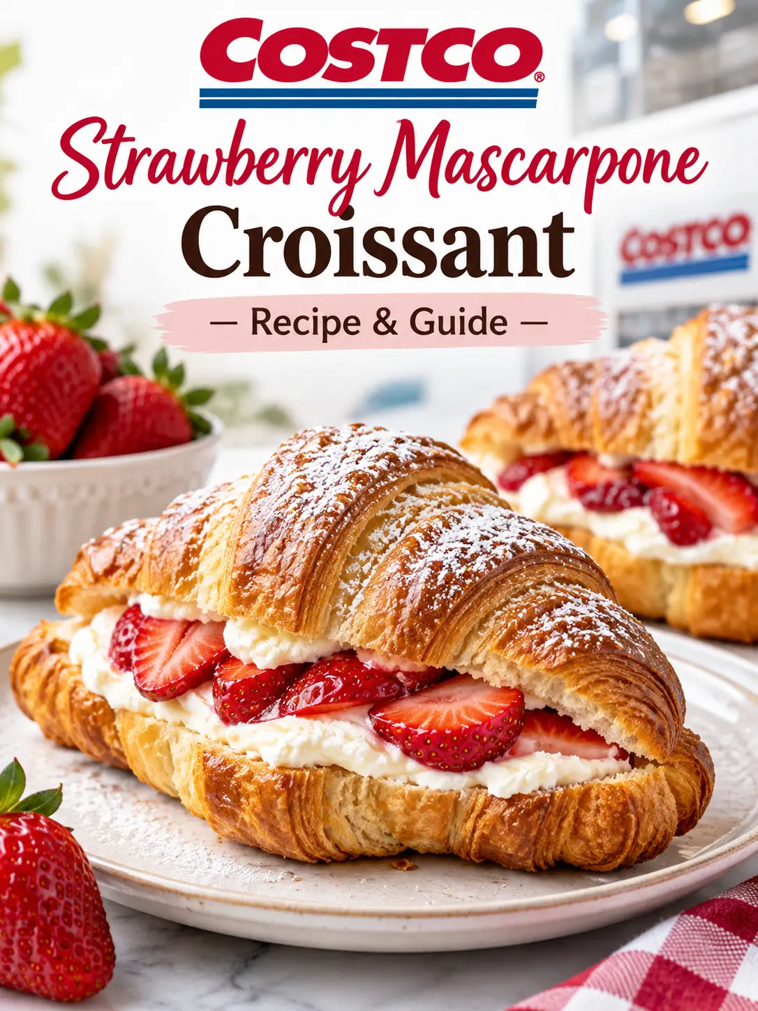 Costco Strawberry Mascarpone Croissant