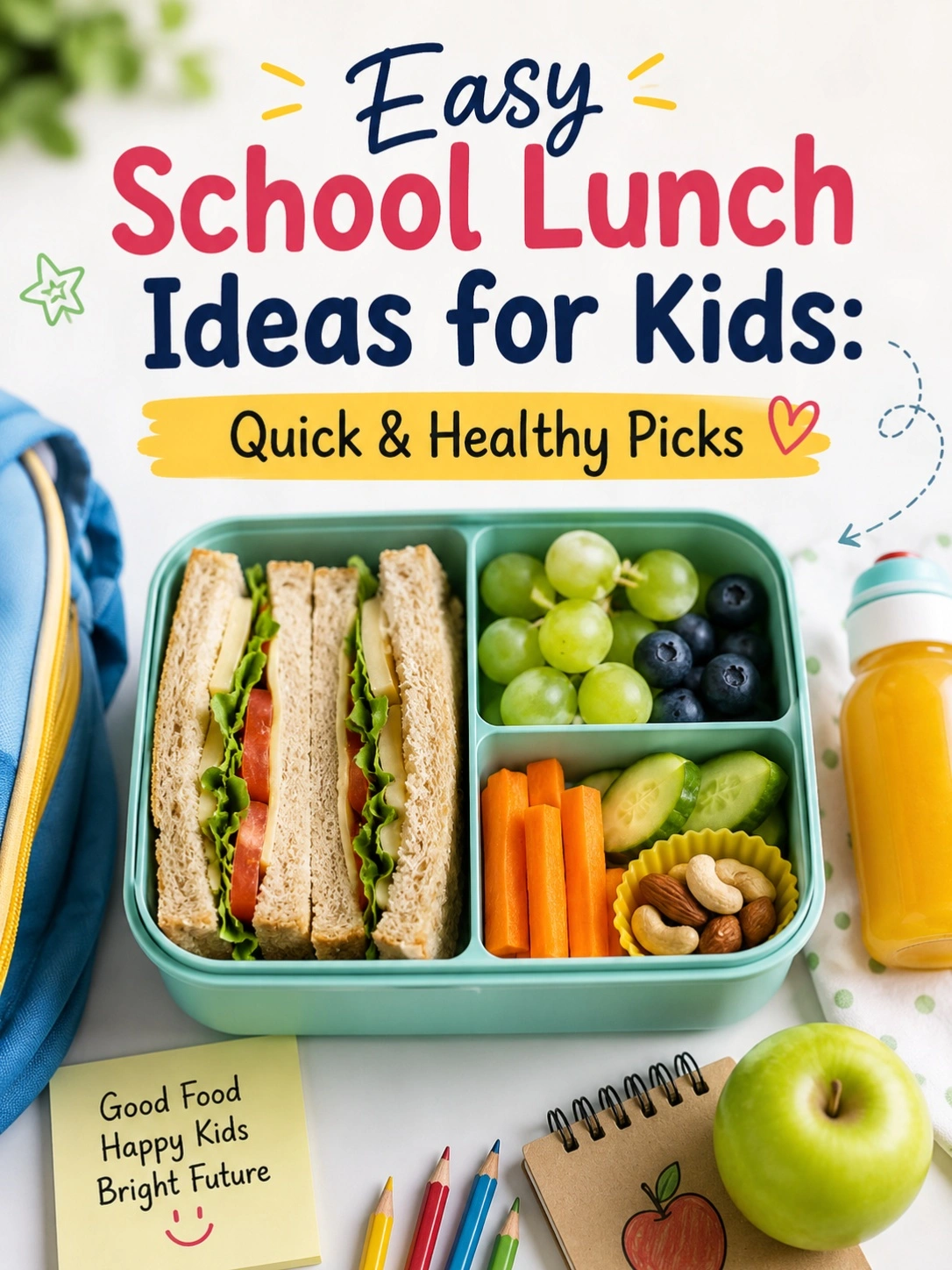 Easy School Lunch Ideas for Kids