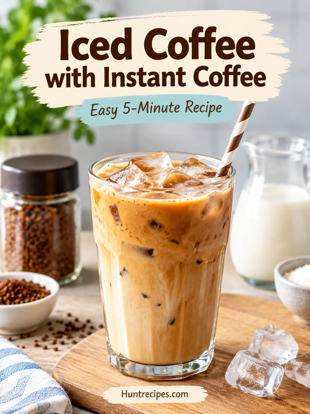 Iced Coffee with Instant Coffee