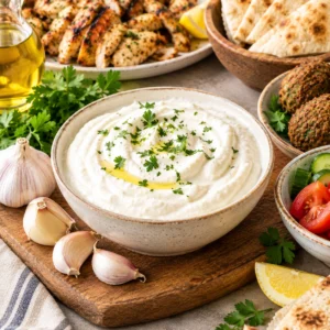 Classic Lebanese Toum (Garlic Whip Sauce)