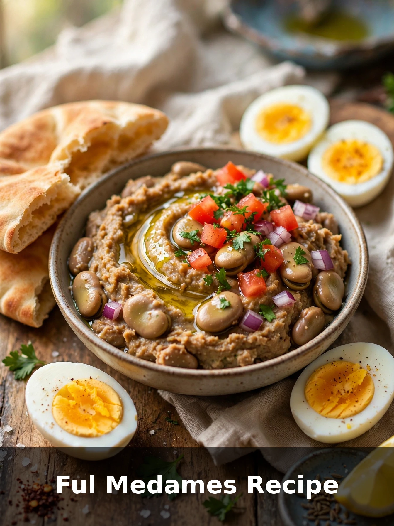 Ful Medames Recipe (Egyptian Breakfast) - featured