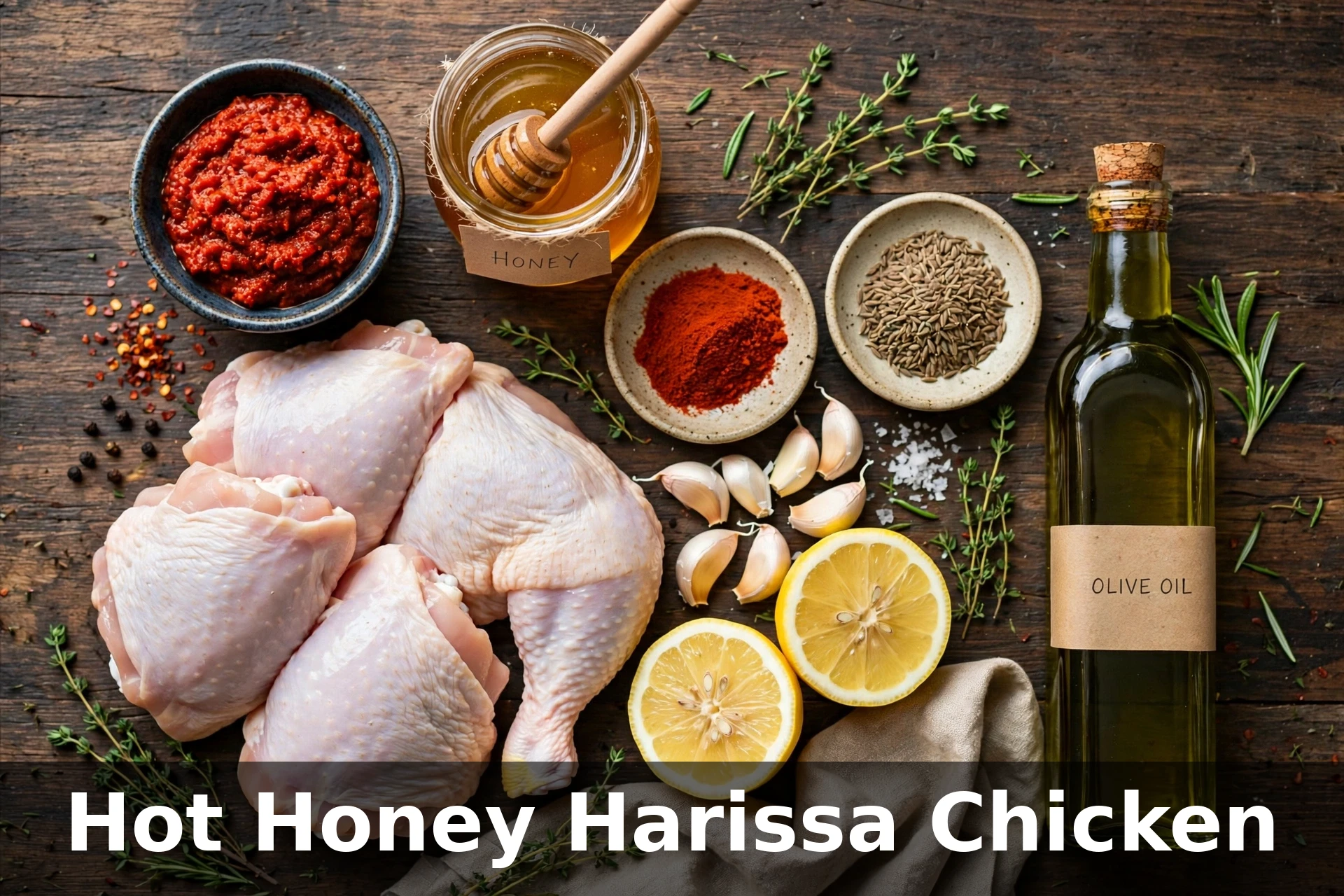 Hot Honey Harissa Chicken Recipe (Sweet & Spicy) - inarticle-1